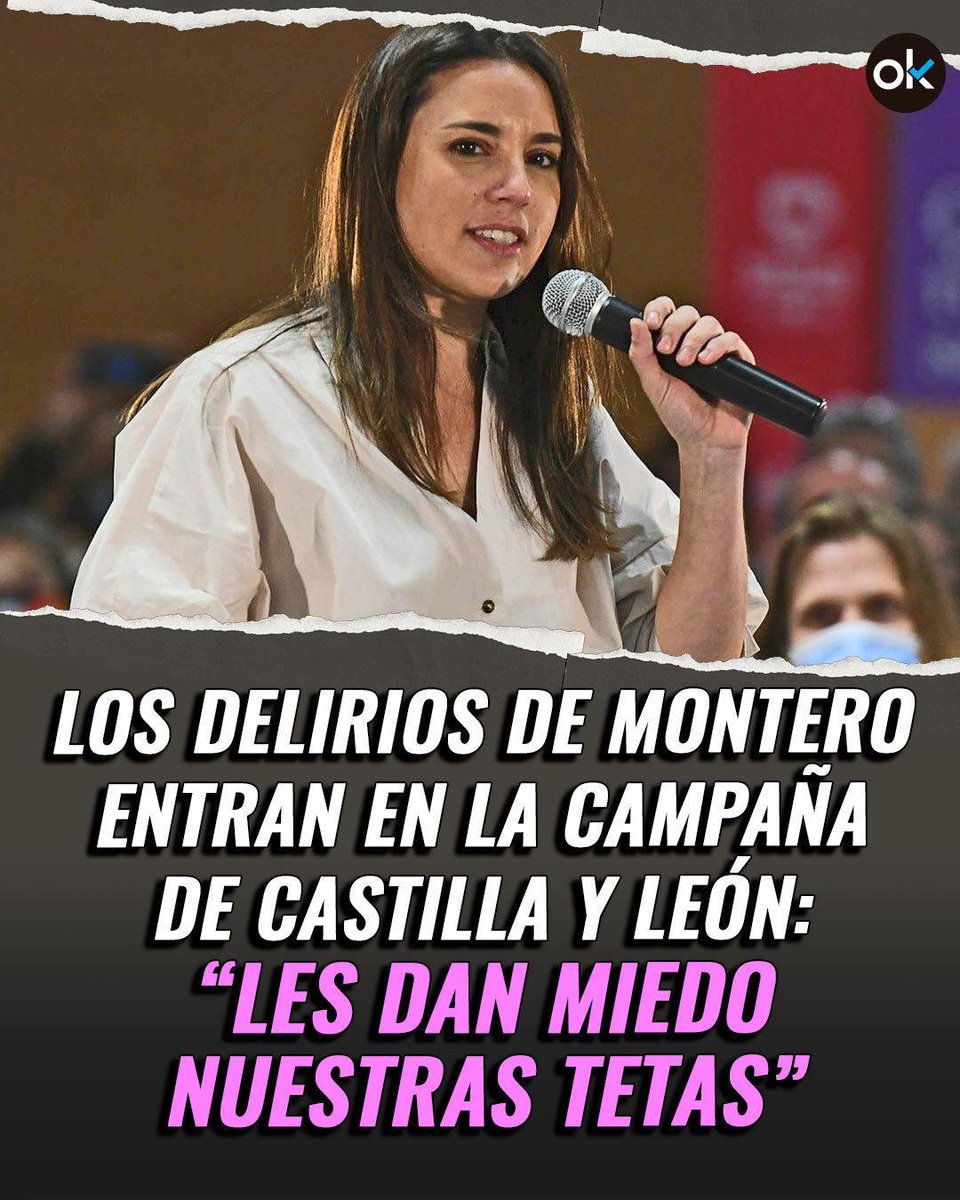 okdiario's tweet photo. Irene Montero la ha vuelto a liar 💥

👉 https://t.co/ZAUOqXpafU https://t.co/vv5vvVn17c