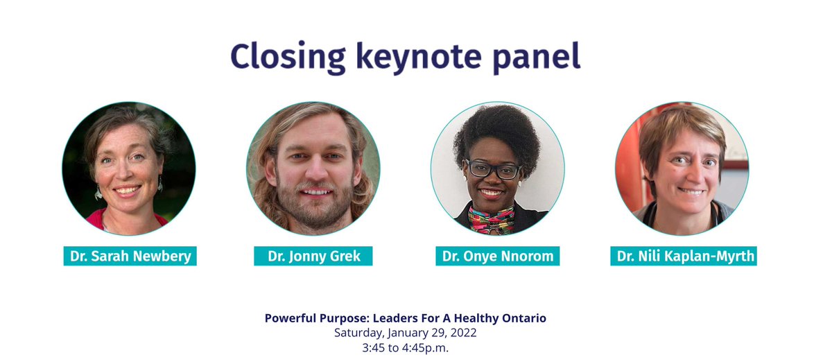 About to start amazing closing session at #OCFPSummit 'Powerful Purpose: Leaders for a Healthy Ontario' w/ @snewbery1 @nilikm @OnyeActiveMD Dr Jonny Grek. 

Exploring many ways Family Doctors have been at the frontlines with both clinical care & leadership. 
@OntarioCollege