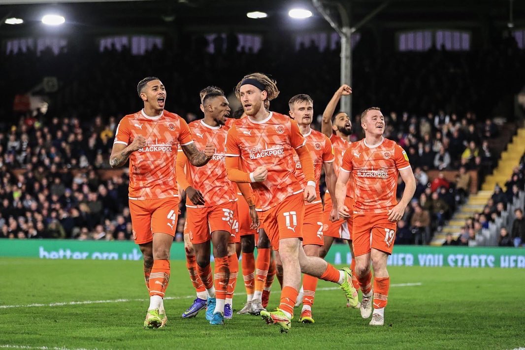 I hope the Fulham fan has a speedy recovery! Good point away from home! Team spirit 🔥 Fans outstanding 😍 @BlackpoolFC #utmp #bpfc