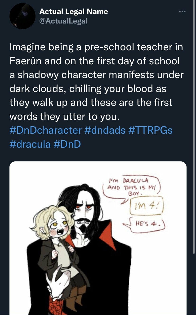 Dnd Memes There S Evil And Then There S Being An Inattentive Parent Evil Credit To Servingwithtg Dungeonsanddragons Rpg Dndmemes Charactersheet Cosplay Meme Rogue T Co Cv7jthjffe Twitter