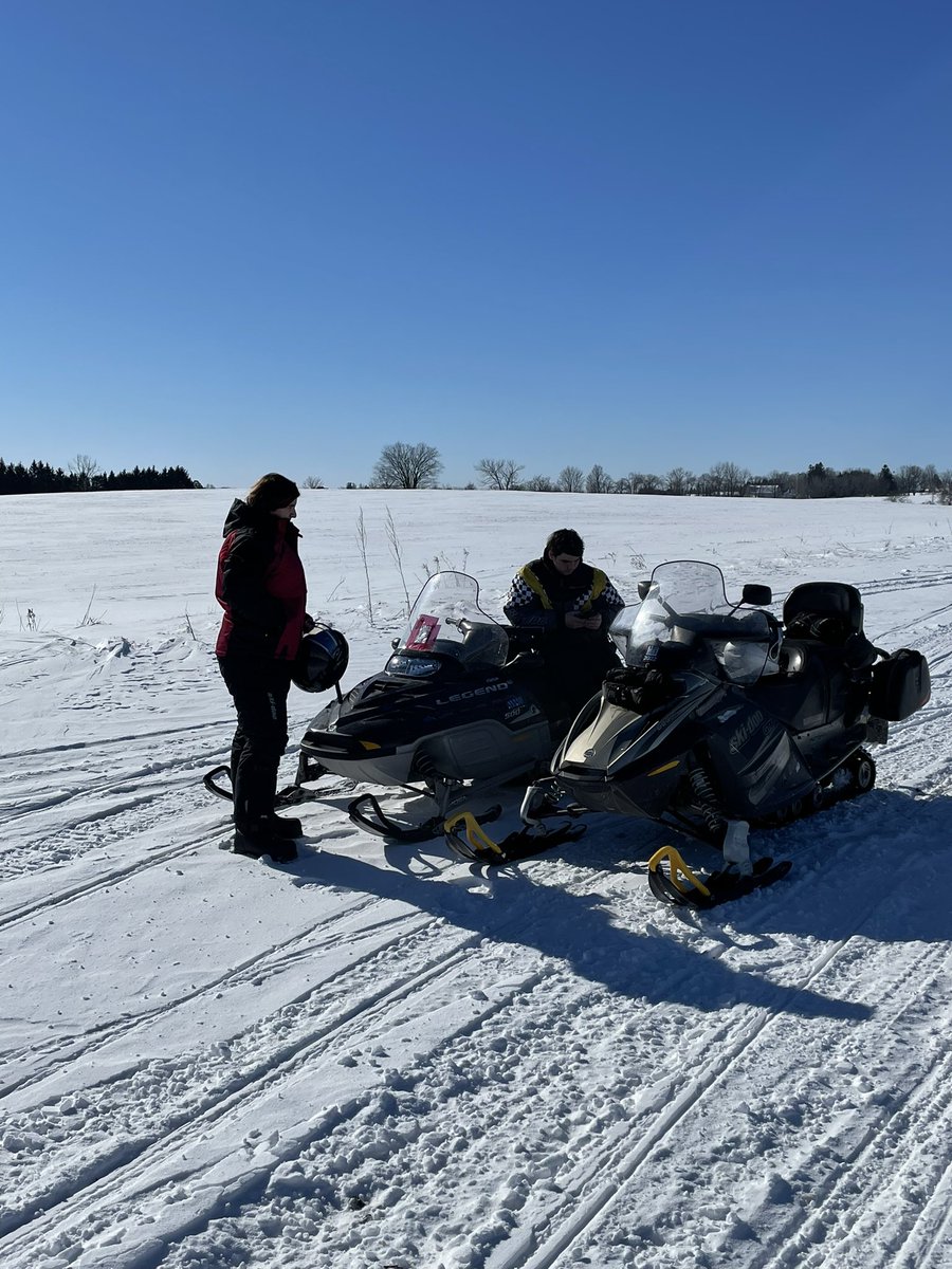Nice ride today with wife and son. 
130 km loop from home and around St.Mary’s and back. #fackitwascold