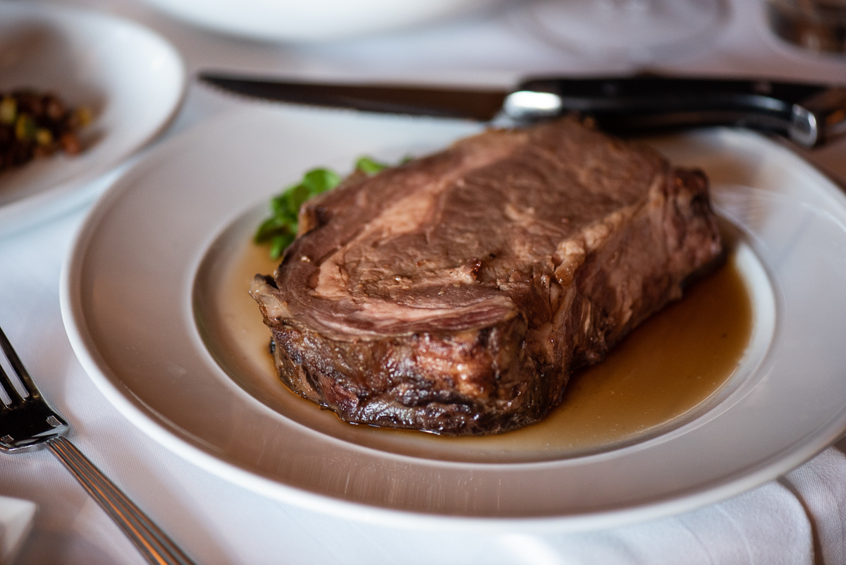 Join us tonight for our delectable prime rib dinner! Offered in 12, 18, and 24 ounce cuts, slow roasted and served with au jus and horseradish cream, this dish is perfectly paired with our trio of sides and a fine bottle of wine. Available only while supplies last!