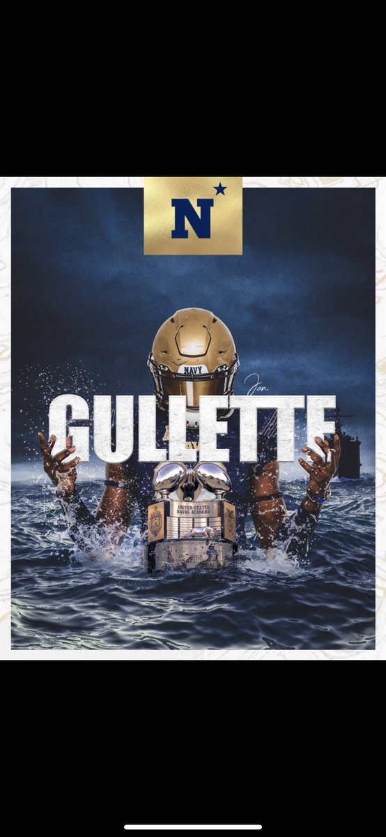 Offical visit next week, fired up!! #gonavy ⚓️⚓️.