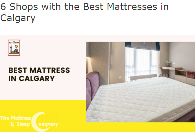 We're delighted to have been named one of the "6 Shops with the Best Mattresses in Calgary" over at thebestcalgary.com. Be sure to check out their in-depth write-up: thebestcalgary.com/best-mattress-…