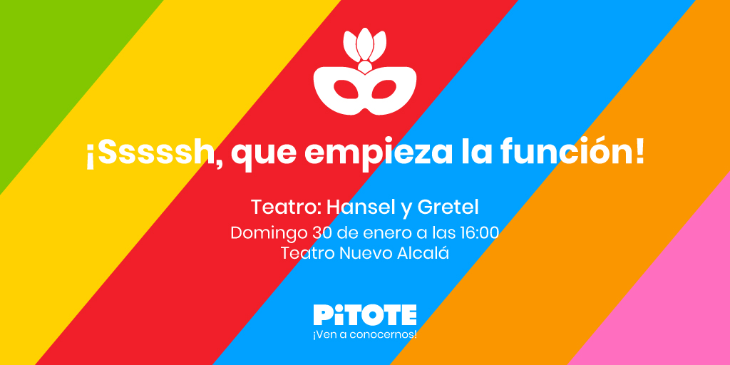 asoc_pitote's tweet photo. Este fin de semana vamos a ir al Teatro Nuevo Alcalá a ver a @irenesalas_20 actuar en el obra de Hansel y Gretel, una producción de @lacojaproducciones.
¡Estamos deseando ver la obra! https://t.co/684txk6Nbf