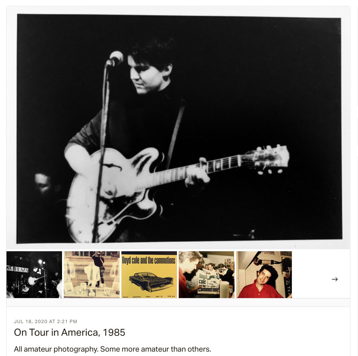 Lloyd_Cole's tweet photo. I'll be 61 on Monday and all I really want is to get back to 1000 subscribers at my Patreon page. So here's a free sample (7 actually), if you're at all interested. https://t.co/zqDJd6RfAL https://t.co/HKL1psjuzl