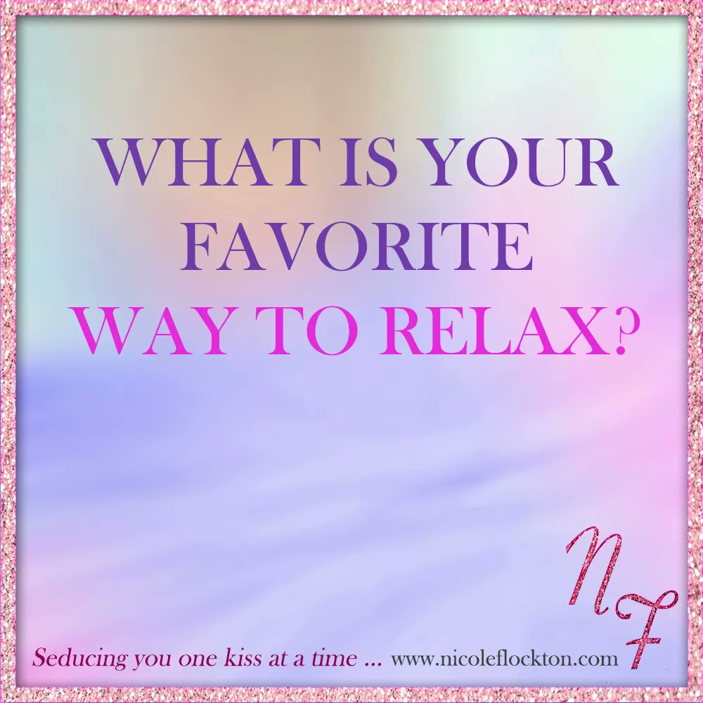 NicoleFlockton's tweet photo. One of my favourite ways to relax is by watching game shows. What's yours?
#relax #relaxation #unwind #favorites #NicoleFlockton #RomanceAuthor #romance #RomanceReaders #authorsoffb #authorsofinstagram #amwriting #comingsoon #welcometobunyajunction https://t.co/a9NSy7WpaU