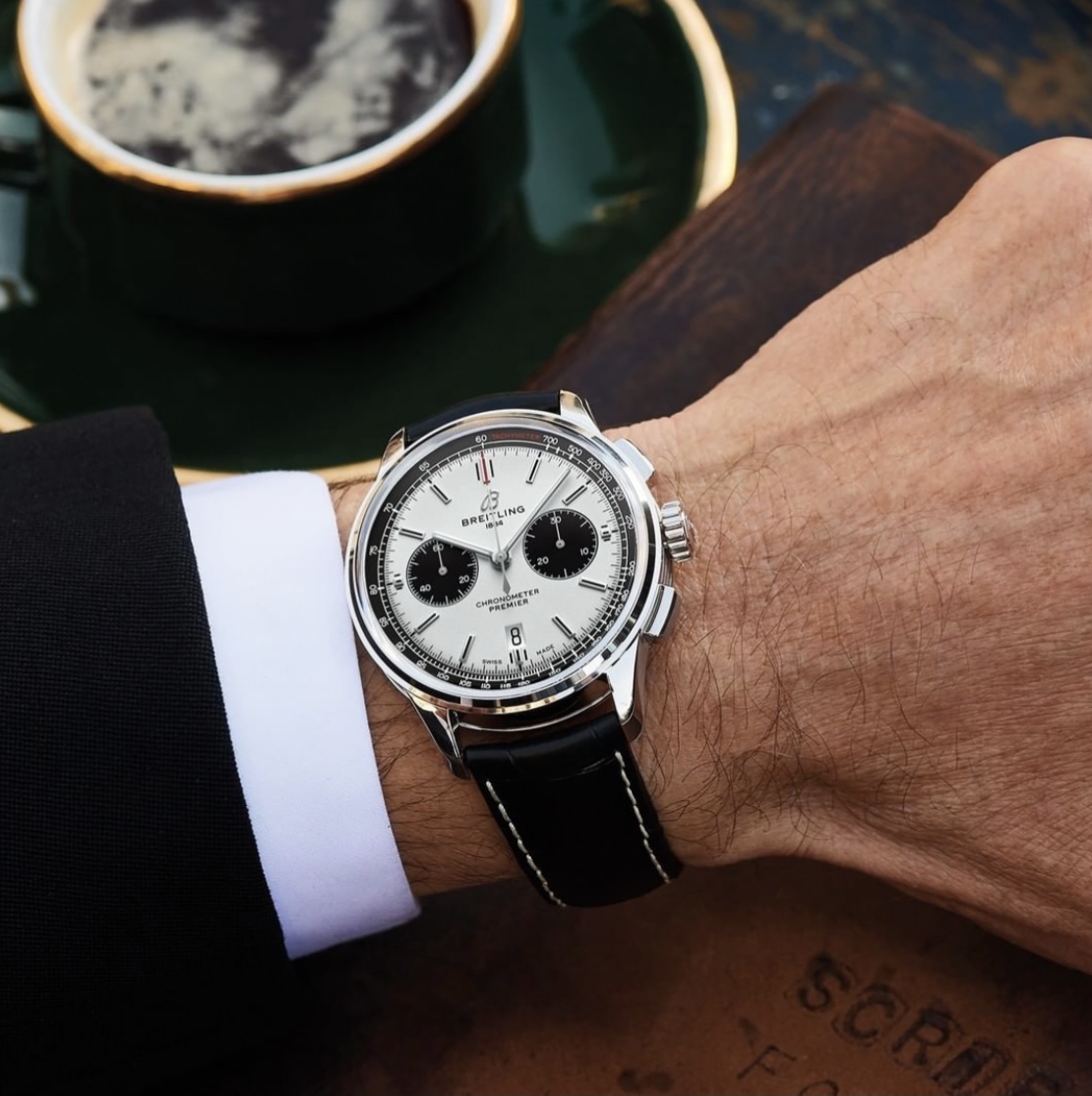 Tustains's tweet photo. The Breitling Premier B01 Chronograph beautifully marries precision and style. 

@Breitling 
#SquadOnAMission #Premier #LeamingtonSpa #Tustains https://t.co/WgcrfSd0i7