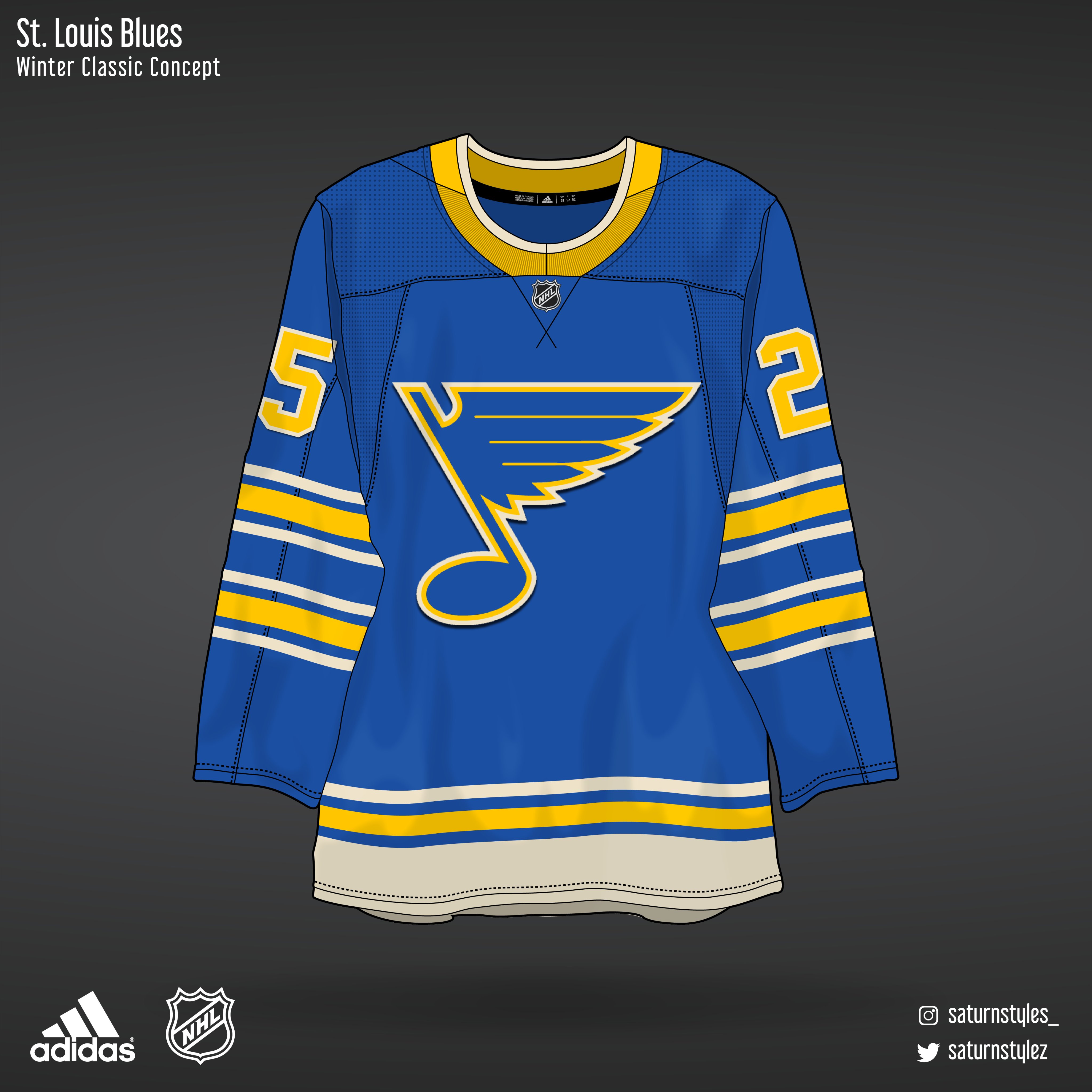 Saturn Styles on X: St. Louis Blues Winter Classic jersey concept