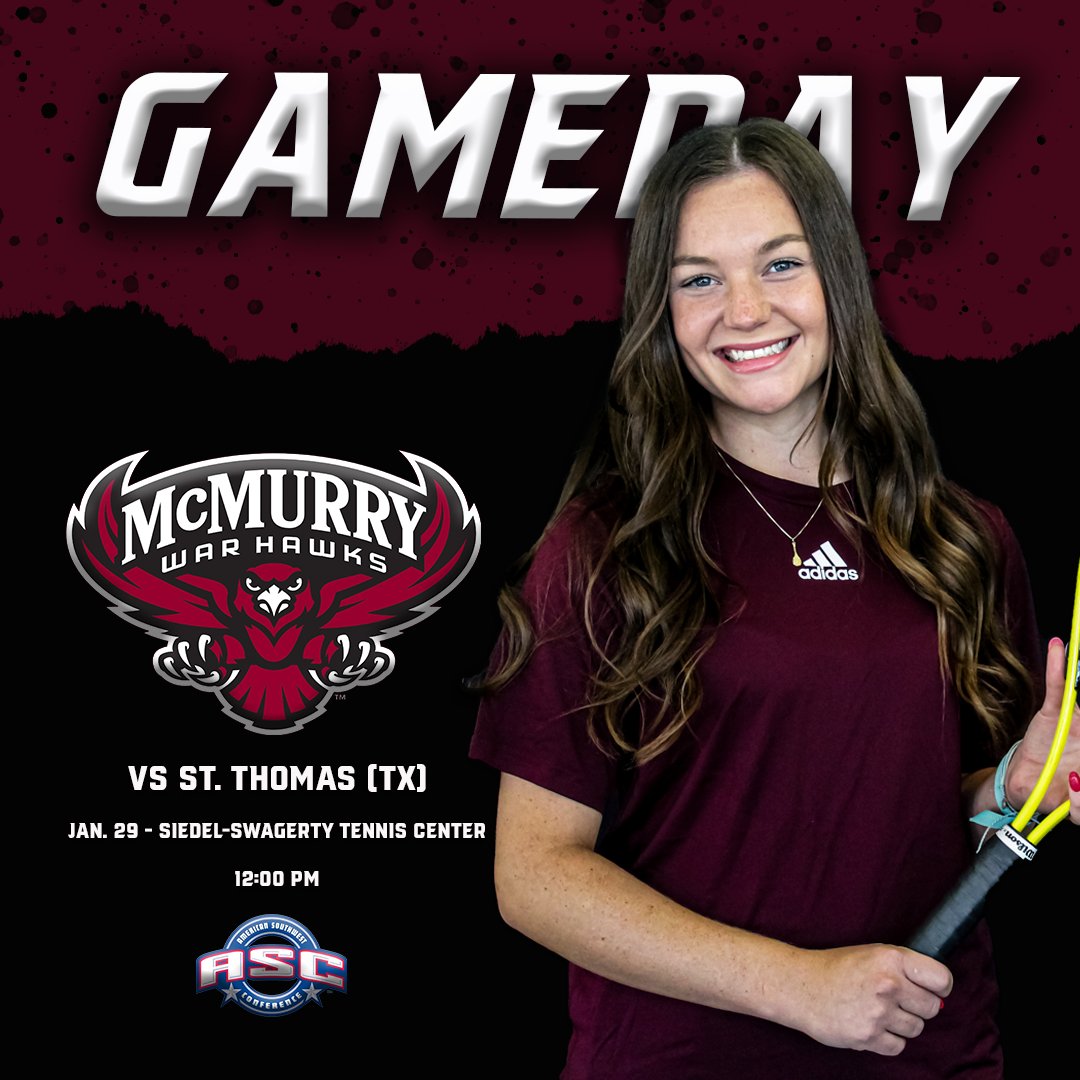 mcmsports's tweet photo. 🎾 GAME DAY 🎾

@mcm_tennis has it's home opener today at the Seidel-Swagerty Tennis Center! Come on out!

🆚: St. Thomas (TX)
⌚: 12:00 PM

#UnitedAsWarHawks 🦅 https://t.co/imDFRFH0Tf