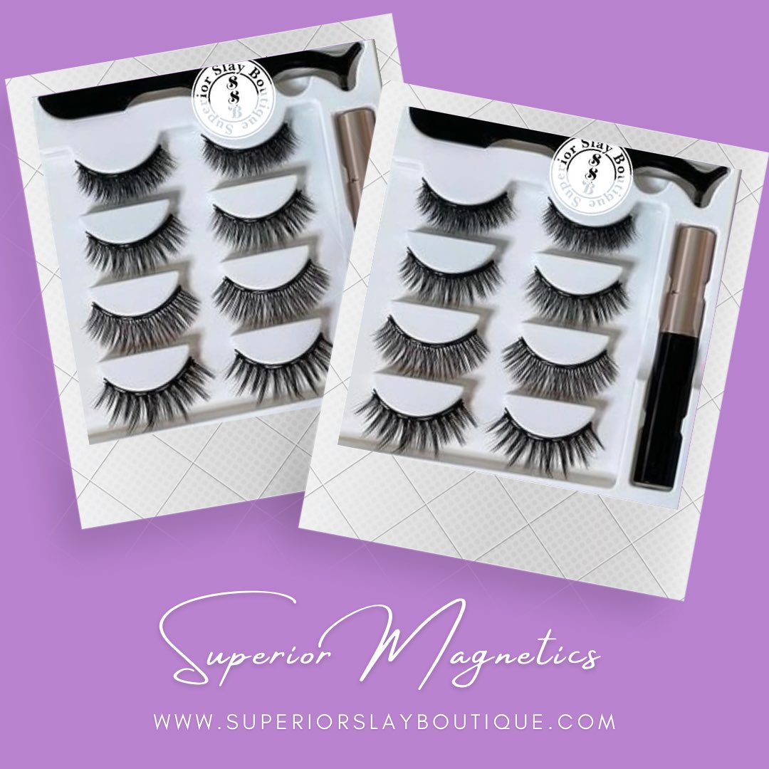 SupSlayBoutique's tweet photo. 🚨New arrivals are in &amp; the slay is 1 click away @SupSlayBoutique. Shop for these,“Superior Magnetics” &amp; more on https://t.co/O4JG9gKHAx. Join Superior listing for offers &amp; reviews are welcomed. #Ad #ShopNow #NewArrivals #MagneticLashes #FauxLashes #MinkLashes https://t.co/K0NyFurBhH