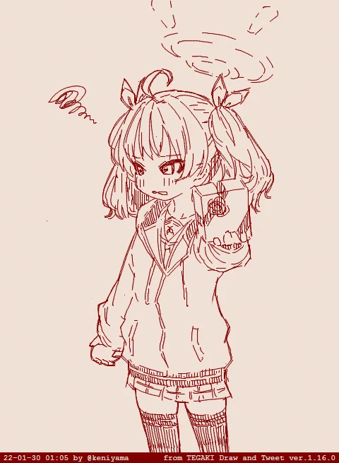バレンタインも可愛かったです #ブルアカ #伊原木ヨシミ #tegaki_dt 