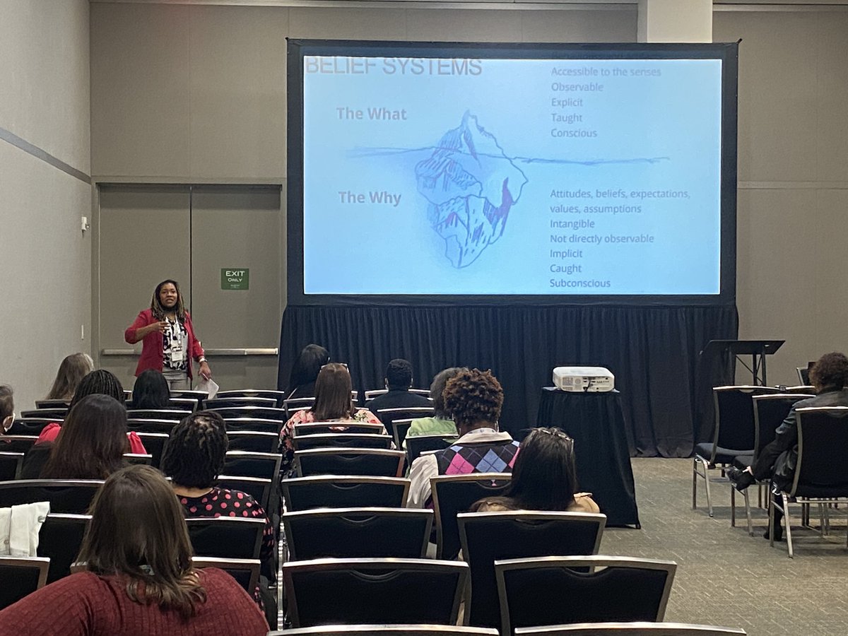Step 1️⃣: Dream
Step 2️⃣: BELIEVE! 

“What’s underneath the water is not necessarily visible, it’s in our conscious … think about ways to make the invisible visible.” - @drkabrown #DreamBelieveClaimBeIT #tcwse2022