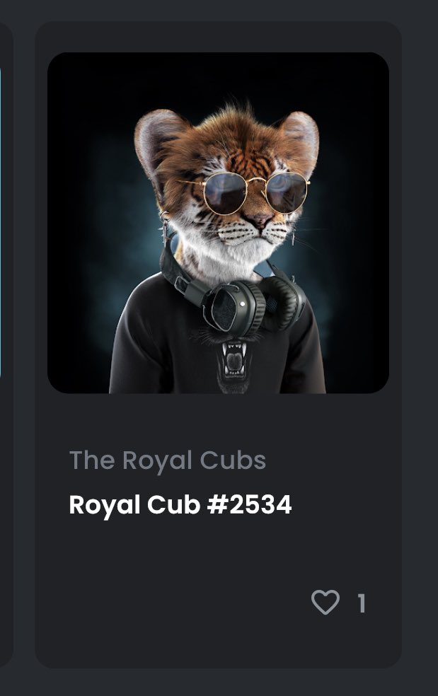 Misternutella7's tweet photo. Proud to be a holder of @TheRoyalCubs! Spread the ROARRRRR🦁💪

#TheRoyalCubs #SpreadTheRoar #CubsFollowCubs #NFT #NFTCommunity #NFTArtist #ETH https://t.co/oGK1ktNWQQ