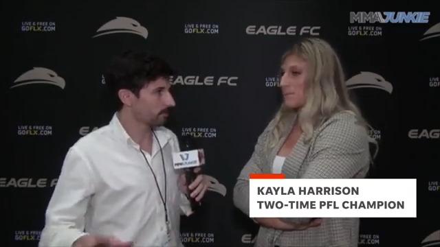 Kayla Harrison has little to say about 