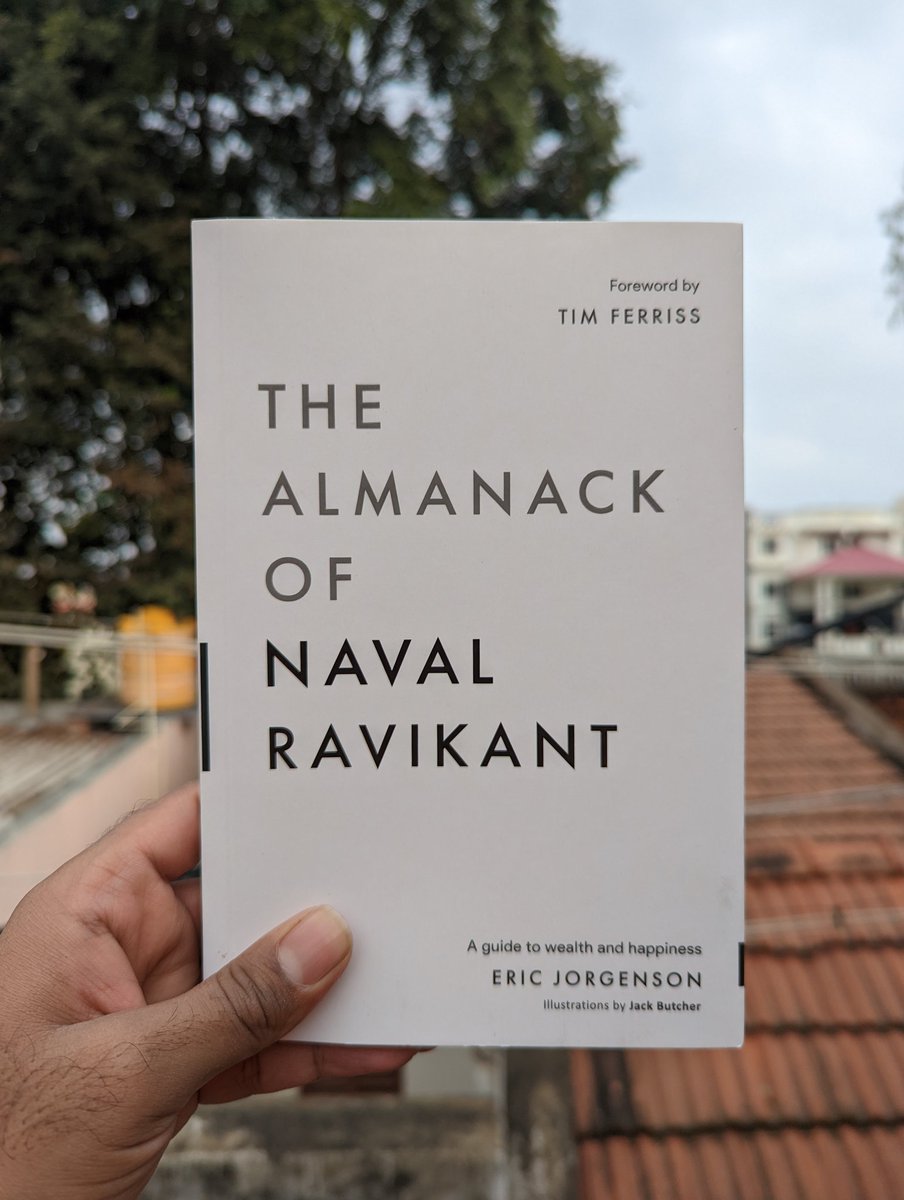 MadhukeshD's tweet photo. THE ALMANACK OF NAVAL RAVIKANT
#NowReading #Afterlongbreak https://t.co/7envCrirVD