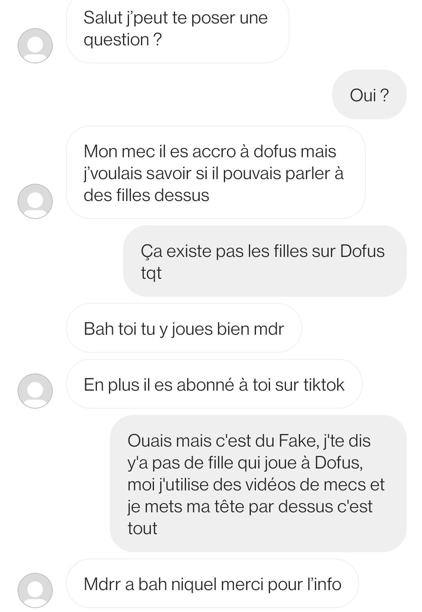 Les filles sur Dofus c'est un mythe on le sait