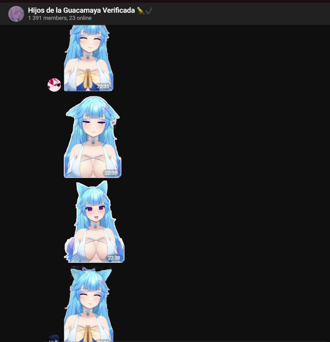 Ayyy me hicieron stickers en telegramm QwQ https://t.co/PcNitolU3O