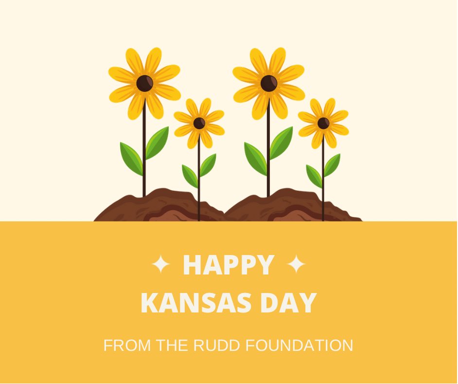 RuddFoundation's tweet photo. Happy Birthday Kansas!
Thanks to our founder Leslie Rudd, we continue to support our future generations of Kansans who have the #midwesternvalues #grit and #determination to change our state for the better! #ruddscholarfamily #tothestarsks https://t.co/ofylOmllPM