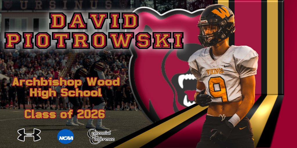Ursinus Football (@ursinusfootball) on Twitter photo Welcome David Piotrowski of <a href="/WoodFootball/">Archbishop Wood Football</a> to the Ursinus Football Class of 2026! #WelcomeToTheBearsDen #UCFB129
hudl.com/athlete/o/1116… Welcome David Piotrowski of <a href="/WoodFootball/">Archbishop Wood Football</a> to the Ursinus Football Class of 2026! #WelcomeToTheBearsDen #UCFB129
hudl.com/athlete/o/1116…