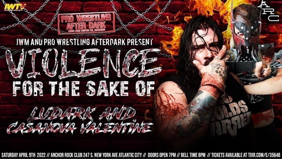 blklkp's tweet photo. I like the LOOK of this! 

@PWafterdark’s #ViolenceForTheSakeOf on Sat. April 9th @AnchorRockClub in #AtlanticCityNJ! 

Already announced #TheDukeOfHardcore @TheDukeJWM, #BkBlkDeath @BlackDeathCas and #theHardcoreDIVA @LuDarKShAiTAN! 

A full blown #DeathmatchTourny this SPRING! https://t.co/wkbz1GPckV