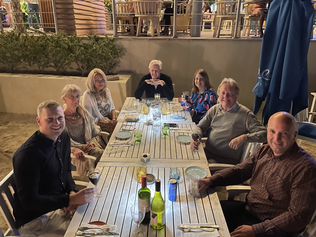 An evening ⁦⁦<a href="/breezebeachdxb/">Breeze Beach Grill</a>⁩ with our clients experiencing the very best #Dubai has to offer. ⁦<a href="/vandageorge07/">Vanda</a>⁩ ⁦<a href="/R4ND3R5_16/">Ryan Anderson</a>⁩ #Clients #Trips #Golf