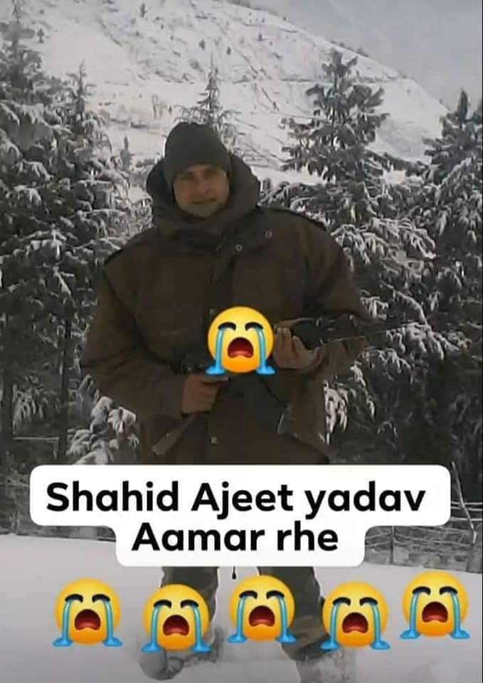 RJJPJbad's tweet photo. जहानाबाद लोकसभा क्षेत्र अंतर्गत खिजरसराय प्रखंड के लोदीपुर गाँव निवासी बीएसएफ के वीर जवान श्री अजीत कुमार यादव जी माँ भारती की सेवा करते हुए शहीद हो गए।

राष्ट्र के अनमोल रत्न के चरणों में अपनी और बिहारवासियों की ओर से श्रद्धासुमन अर्पित करता हूं। विनम��र श्रद्धांजलि!
 @RJJPJbad https://t.co/BCVw3wVjSk