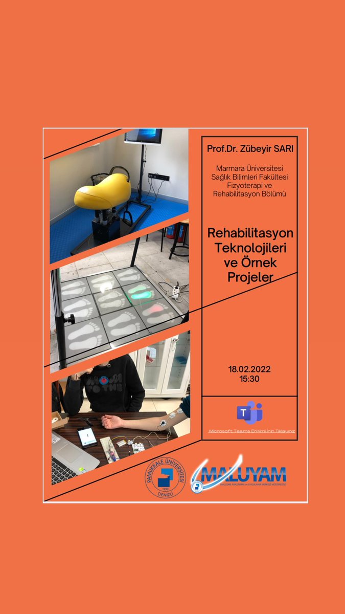 Rehabilitasyon teknolojileri ile Marmara Üniversitesi SBF Fizyoterapi Bölümünün destek aldığı projelerden bahsedeceğiz…

#rehabilitasyonteknolojileri
#rehabilitationtechnologies
#fizyoteknoterapi
#physiotechnotherapy
#marmarafizyoterapi
#marmaraftr
#marmaraftrprojects