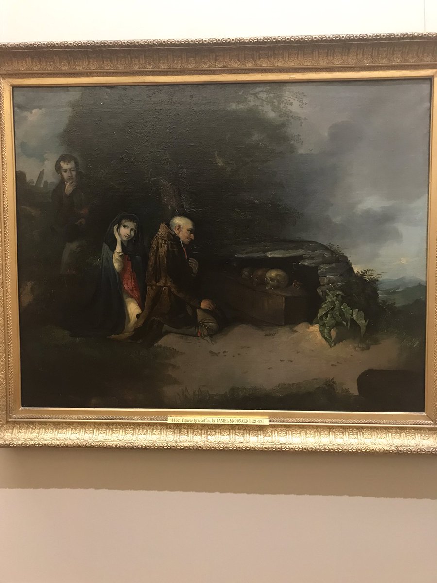shelby_zimme's tweet photo. Inspired by yesterday’s #seeingireland launch to return to @NGIreland. Such a great display of Irish art and a snapshot of life in 19th century Ireland #irishart #coffin #dublin #irishhistory https://t.co/qv2RcoyV13