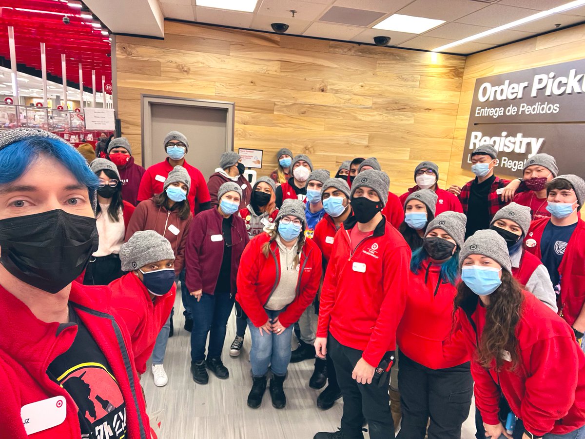 Love snow days at Target, but love my team in matching beanies more!!! #squad #findyourwhy