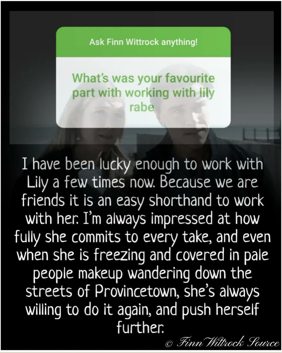 Finn_Wittrock__'s tweet photo. ⭐ Finn Wittrock Fan Q&amp;A ⭐
@FinnWittrock on working with #LilyRabe! 
#AskFinn #fanqanda https://t.co/BUTWVLz1rf