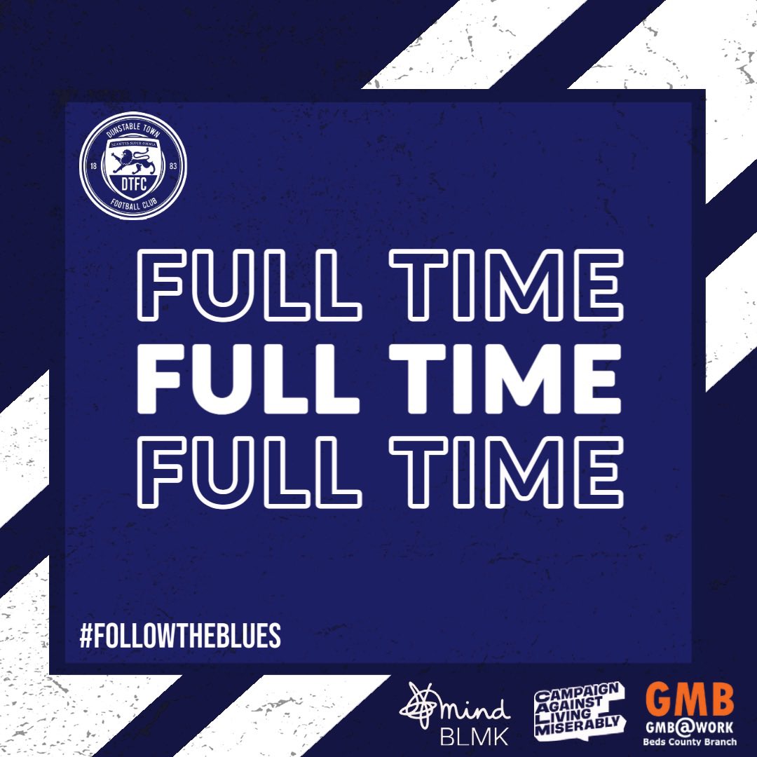 ⏱𝐅𝐓 Dunstable Town 1-0 @harefieldutd 

#FollowTheBlues