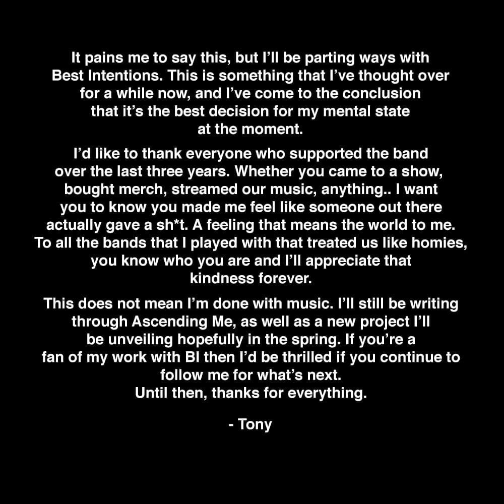 Best Intentions (@bestintentionsm) on Twitter photo 