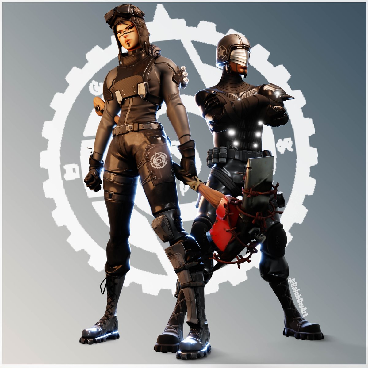 Rainb0wArt's tweet photo. The OGs have joined the Imagined Order. 

Introducing IO Raider and Aerial IO Trooper! 

#FortniteConcept #FortniteFlipped #Fortnite https://t.co/Ivu7jA7OlG