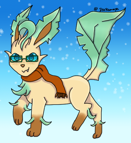 darkamaya's tweet photo. A #pokesona I made for my friend @AlistairPhoenix ! This is Maxwell the #leafeon ! Hope I made him to your liking and happy birthday again! :D <3 

#pokemon #fanart #practice #digitalart #art https://t.co/A74QKRNmDW