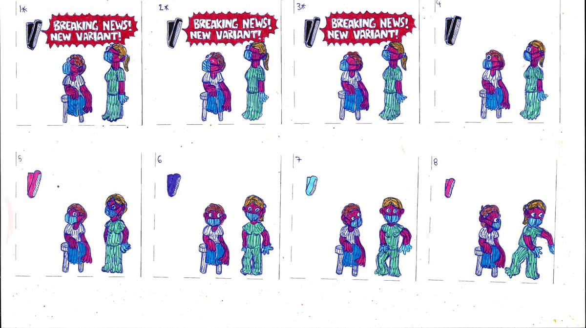 inoiseaguy's tweet image. Variants and vaccines, 39 frames 
.
.
.
.
.
.
.
.
.
.
#framebyframe #framebyframeanimation #animation #handdrawnanimation #visualnoise #scribbleart #artprocess #vaccine #covid_19 #omicron