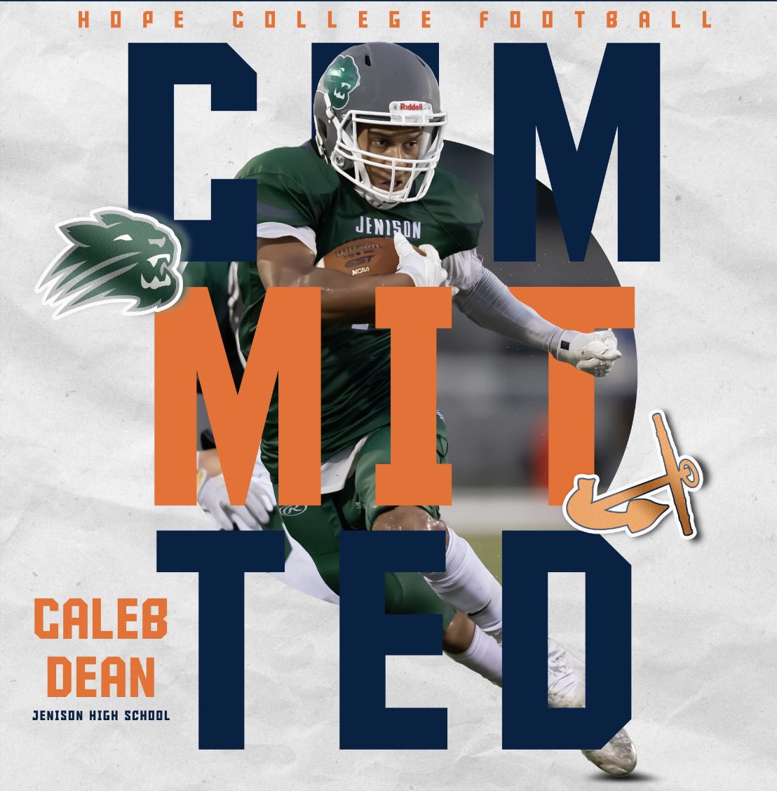 2022cdean's tweet photo. COMMITED🟠🔵Thank you to all coaches family and friends for all the support! @HopeCollege @PStuursm https://t.co/F5ilSYdfbC