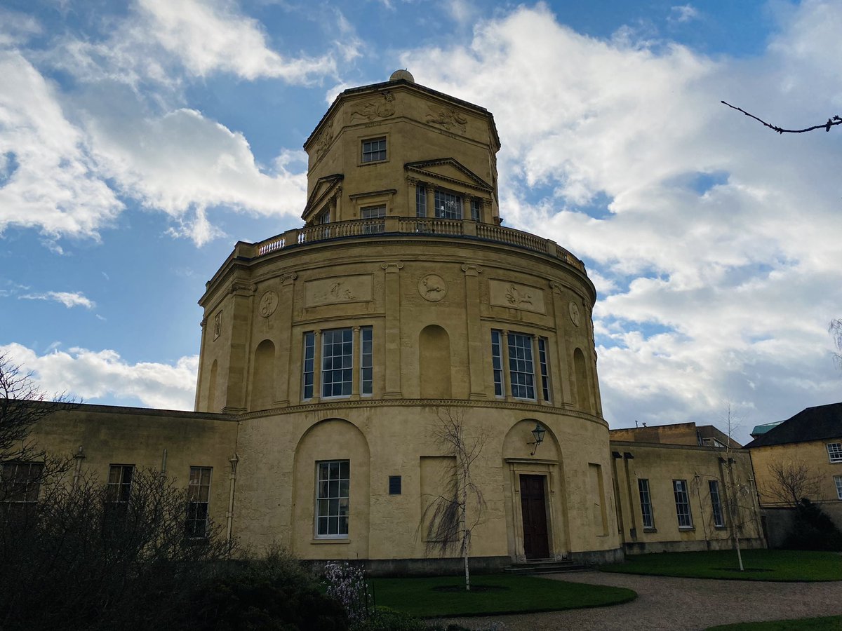 RMS_Oxford's tweet photo. Matt taking this morning’s observations, including readings from the Newman barometer in the Radcliffe Observatory. The barometer was installed in 1838 and is still in daily use today! 

@UniofOxford @oxfordgeography @greentempleton https://t.co/oSOeM2sFFN