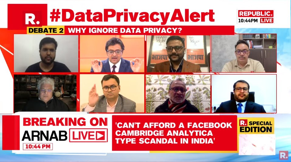 republic's tweet photo. #DataPrivacyAlert | We are compromising national security by government using WhatsApp and Gmail: Nipun Saxena, Advocate, Supreme Court of India https://t.co/E0frrVkbV7 https://t.co/fbL9aK5UH9