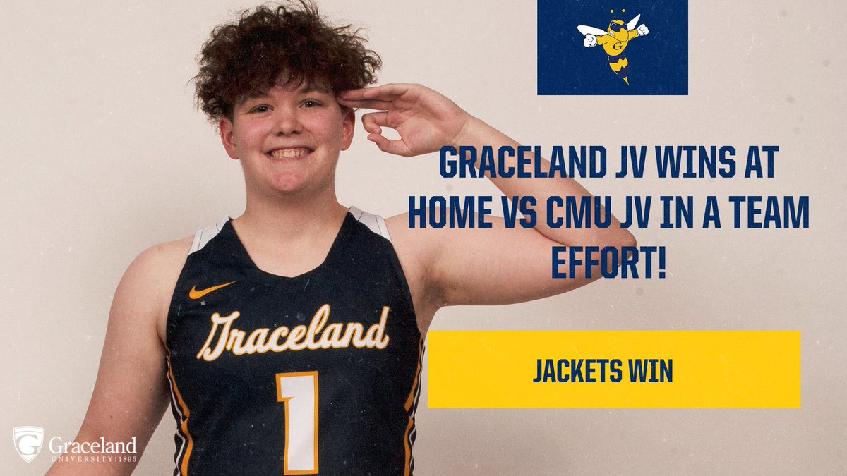 ✅ JV Victory ✅

Yesterday the JV Jackets caught fire 🔥 in the second half to lock 🔒 in the win over CMU JV❗️🎉

🚌 Graceland JV is on the road Sunday 🆚 Grand View University JV for a 1pm tip-off❗️

#GUWBB #WeAreGraceland #BetterTogether