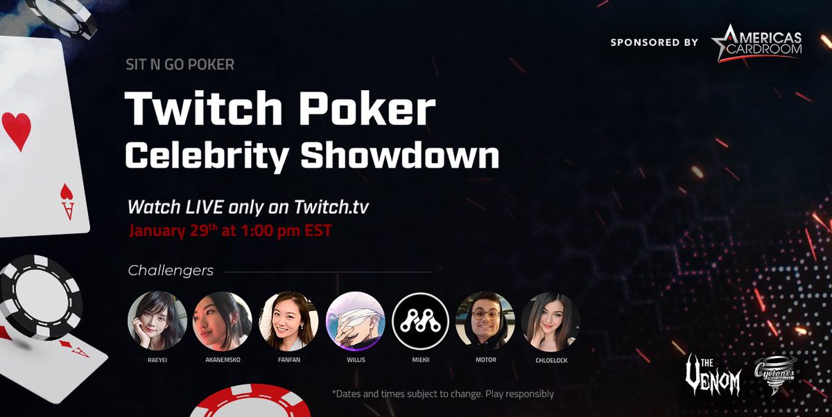Gonna be playing against some other streamers in about 30 minutes! <a href="/ACR_POKER/">ACR Poker</a> #ad