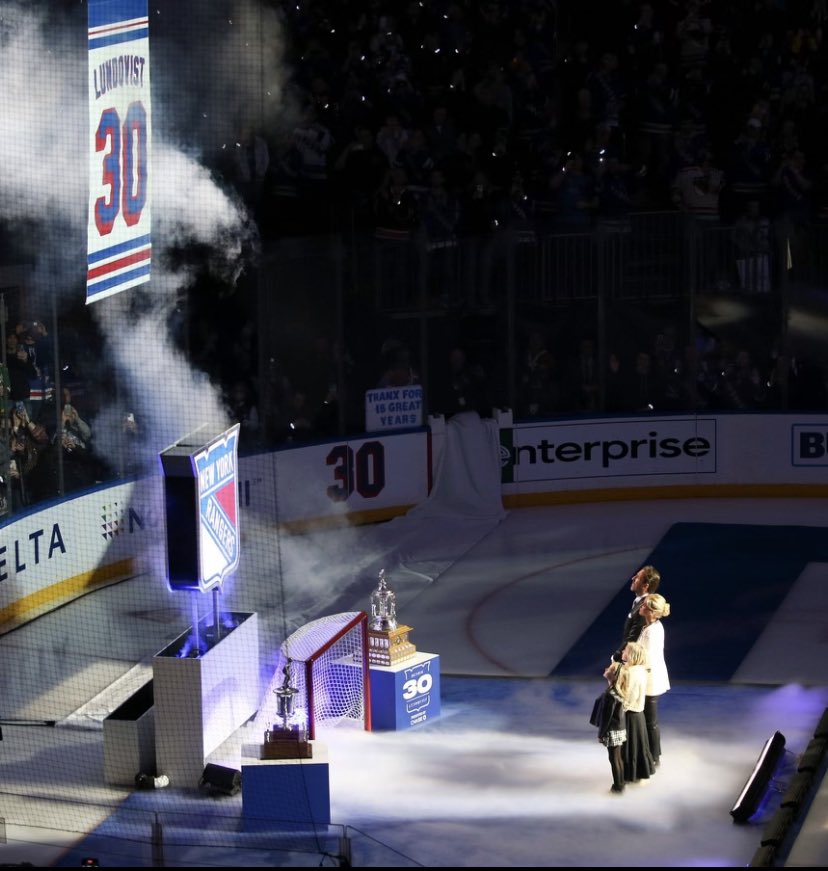 To be honest I can’t really put in to words how amazing last night was. I had so many moments throughout the night that felt surreal. Thank you to the entire @NYRangers organization for what you have done for me and my family❤️ #NYRforever