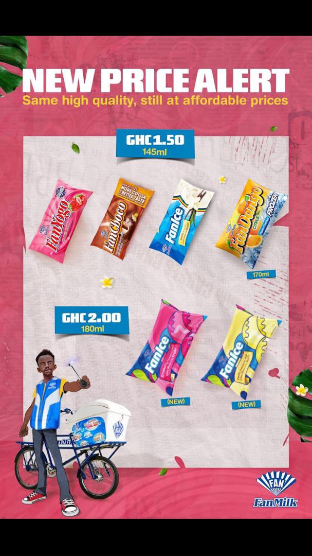 FanYogoGhana's tweet photo. New price alert 🚨 Check out the new prices for your favourite refreshment on the go, effective February 1st 2022. https://t.co/sDtLgWQEpE