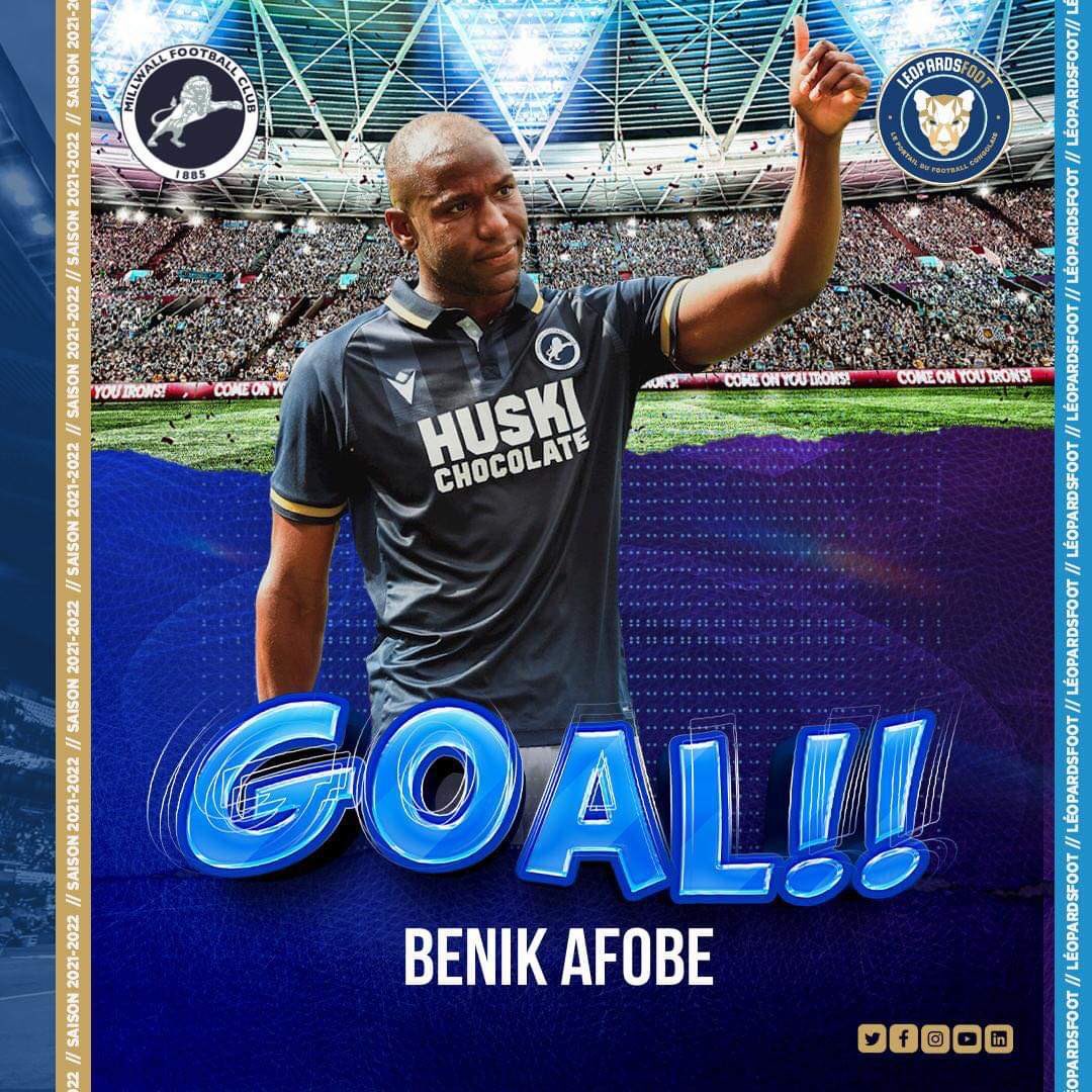 leopardsfoot's tweet photo. 🐆 Afobe buteur et passeur décisif! 

Buteur et passeur  cet après-midi contre West Bromwich Albion, Benik Afobe a permis à Millwall de l’emporter par à domicile par 2-0. 

L’attaquant congolais a marqué son septième but toutes compétitions confondues cette saison. 

#MILWBA https://t.co/BAYHUr4XP1