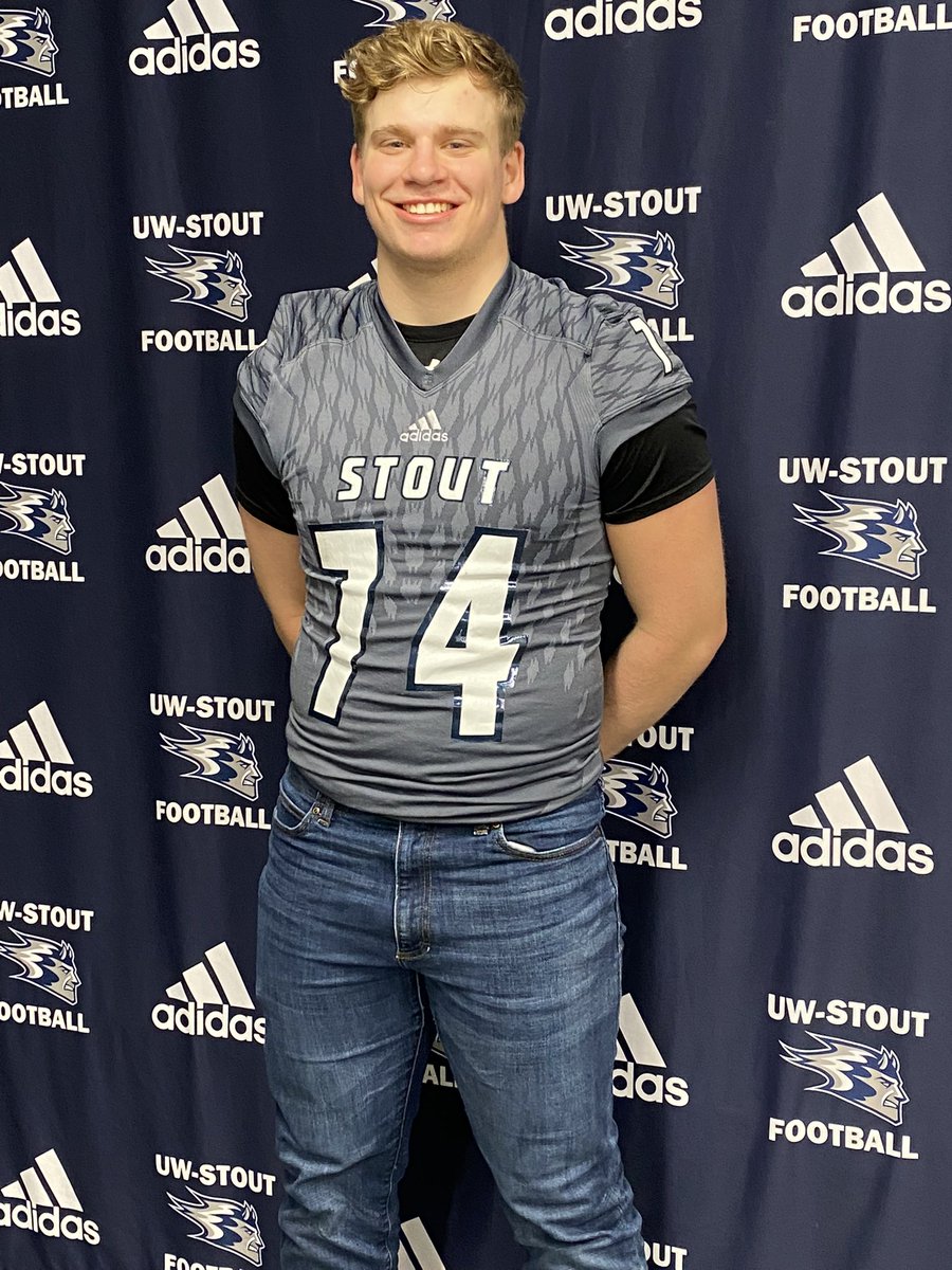 After an awesome visit yesterday to <a href="/UWStoutFootball/">UW-Stout Football</a> and talk with <a href="/BlueDevil_HC/">Clayt Birmingham</a> and <a href="/CoachJRSchiff/">Jake Schiff</a>,  I’m super excited to announce that I received my first official offer to play at the next level.