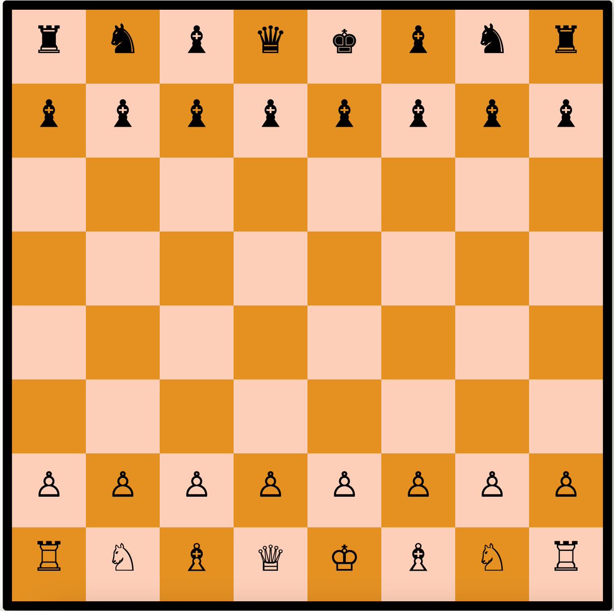 Kynsofficial's tweet image. I was really hungry to create something beautiful today using HTML and CSS and after a while, I remember Tunde and then Chessinslum. So I designed a ChessBoard game using just codes 😍
If you think it's beautiful, kindly retweet for others to see. For my students, code below👇🏽👨🏽💻