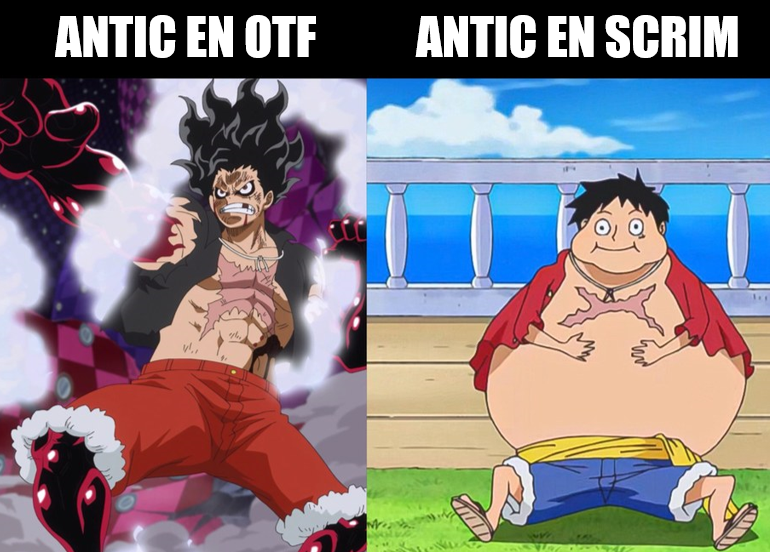 Forcé de constater le GAP de niveau entre OTF et SCRIM pour  <a href="/AnticeSport/">Antic ESC</a> !👀😜