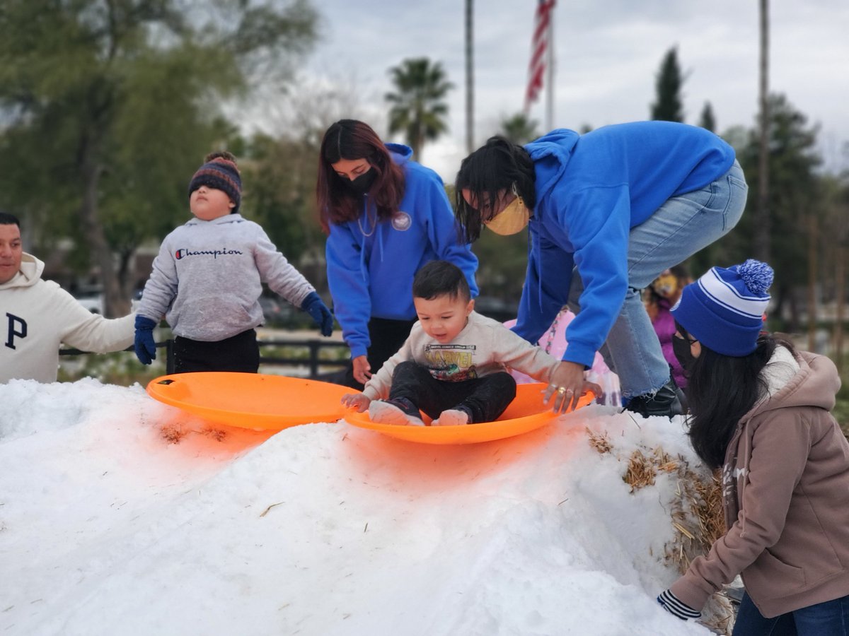 Snow Day is on! Downtown Perris.