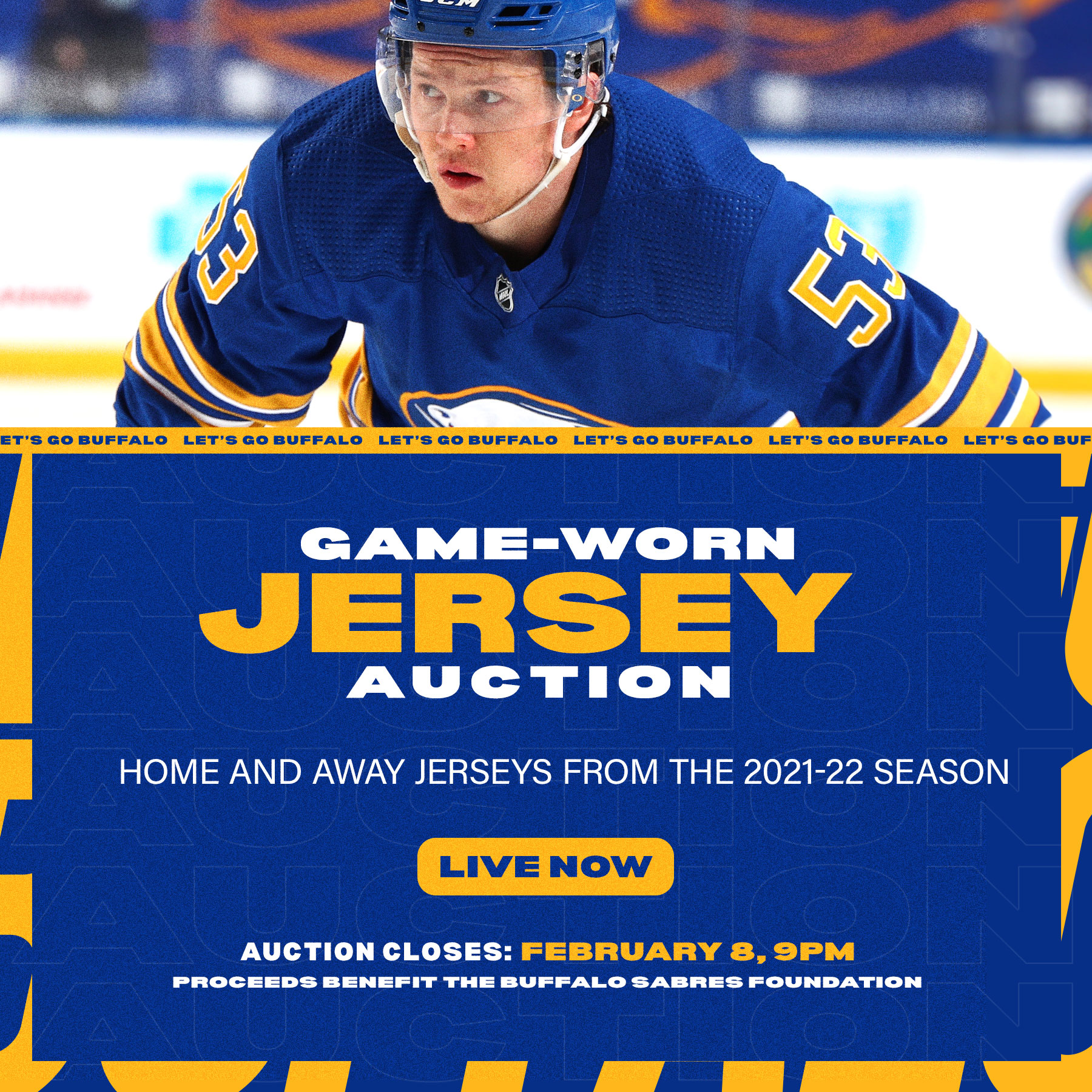 Buffalo Sabres - Our game-worn jersey auction is live!