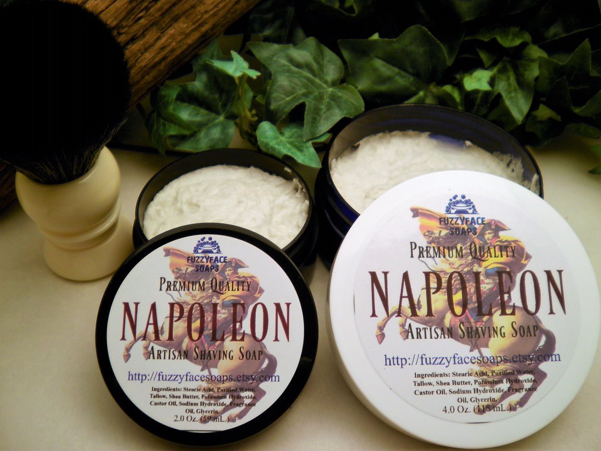 Excited to share the latest addition to my #etsy shop: NAPOLEON Premium Quality Shaving Soap Inspired by CREED AVENTUS etsy.me/3oazaaq #fuzzyfacesoaps #napoleon #creedaventus #bestshavingsoap #bestshavesoap #tallowshavingsoap #washmo #aventuscologne #aventussoa